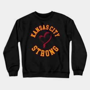 Kansas City Strong Heart Crewneck Sweatshirt